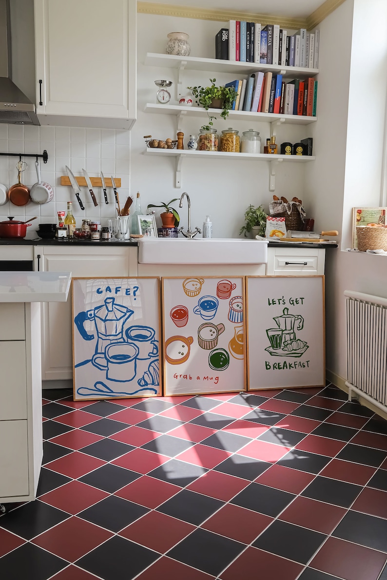 Set of 3 Modern Cafe Canvas Pr - مراجعة Home Office Youtube وسعره