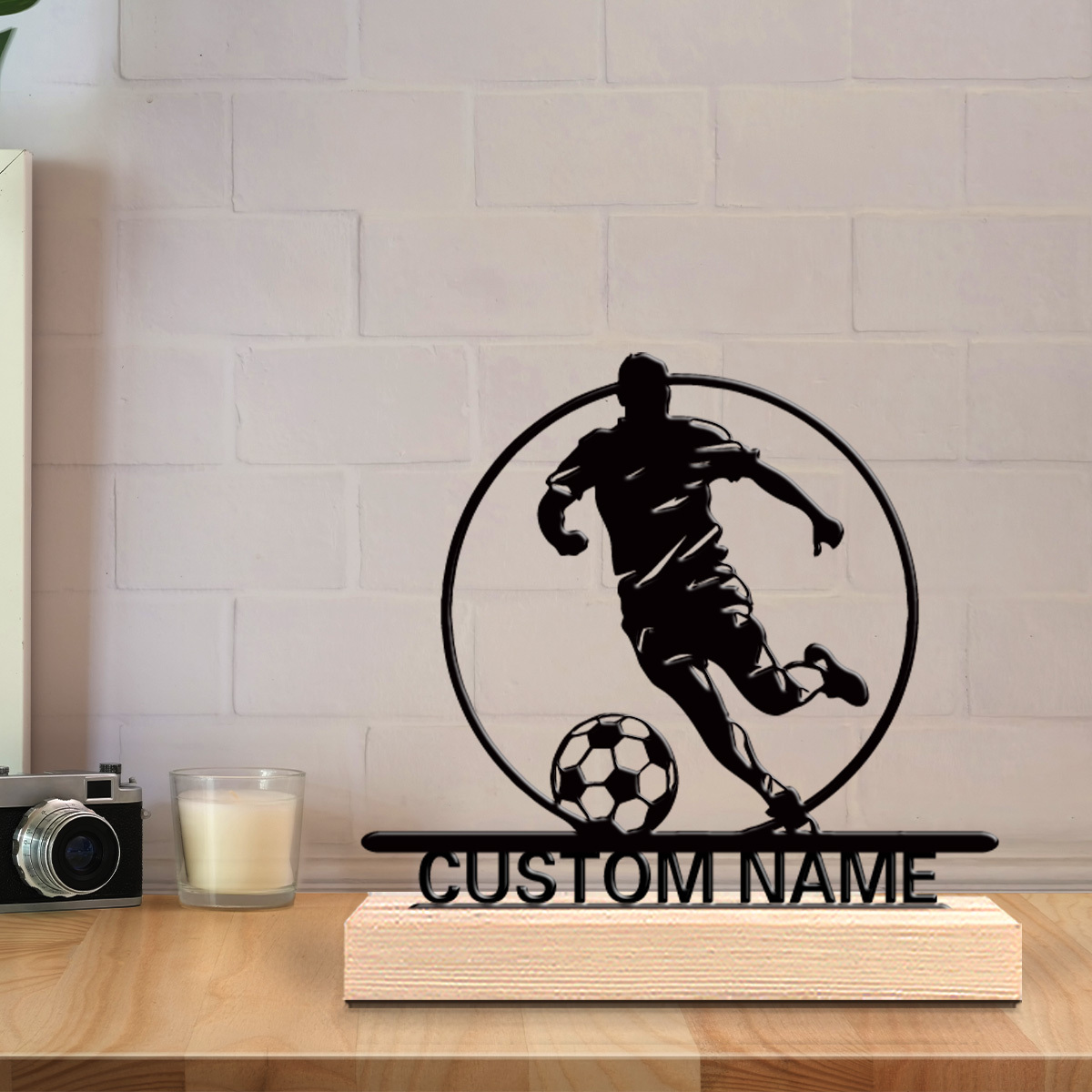 Custom Soccer Player Metal Sta - مراجعة Home Office Design وسعره