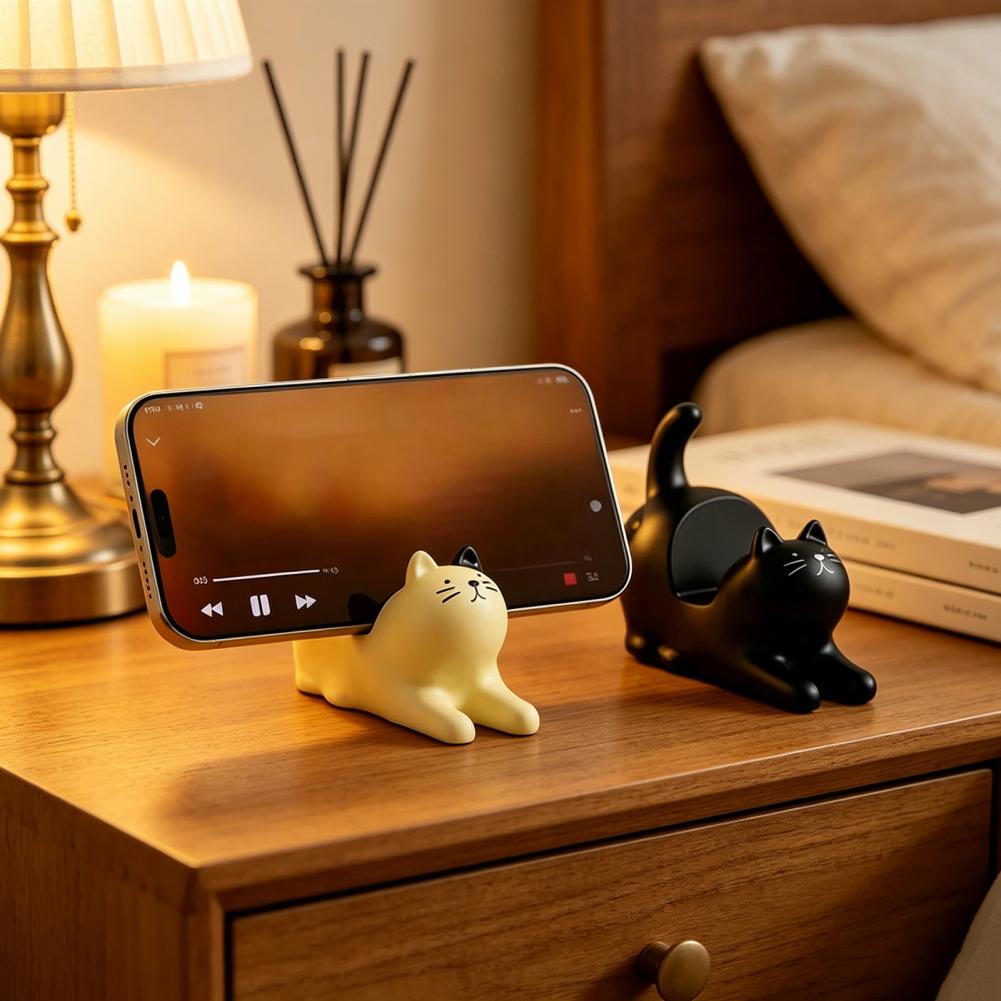 Weighted Phone Stand Cute Cat  - مراجعة Home Office With View وسعره
