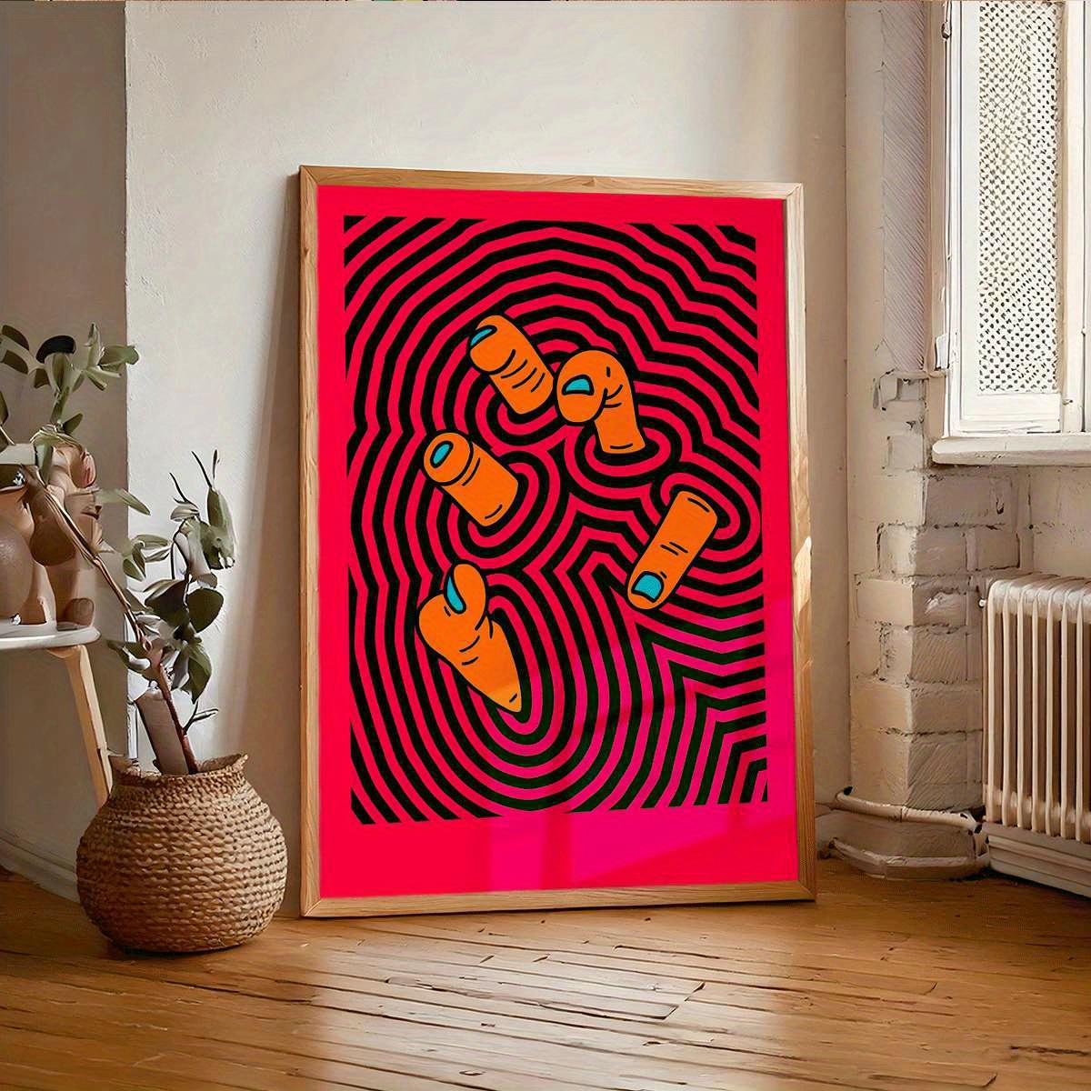 Modern Abstract Finger Art Pos - مراجعة Home Office Youtube وسعره