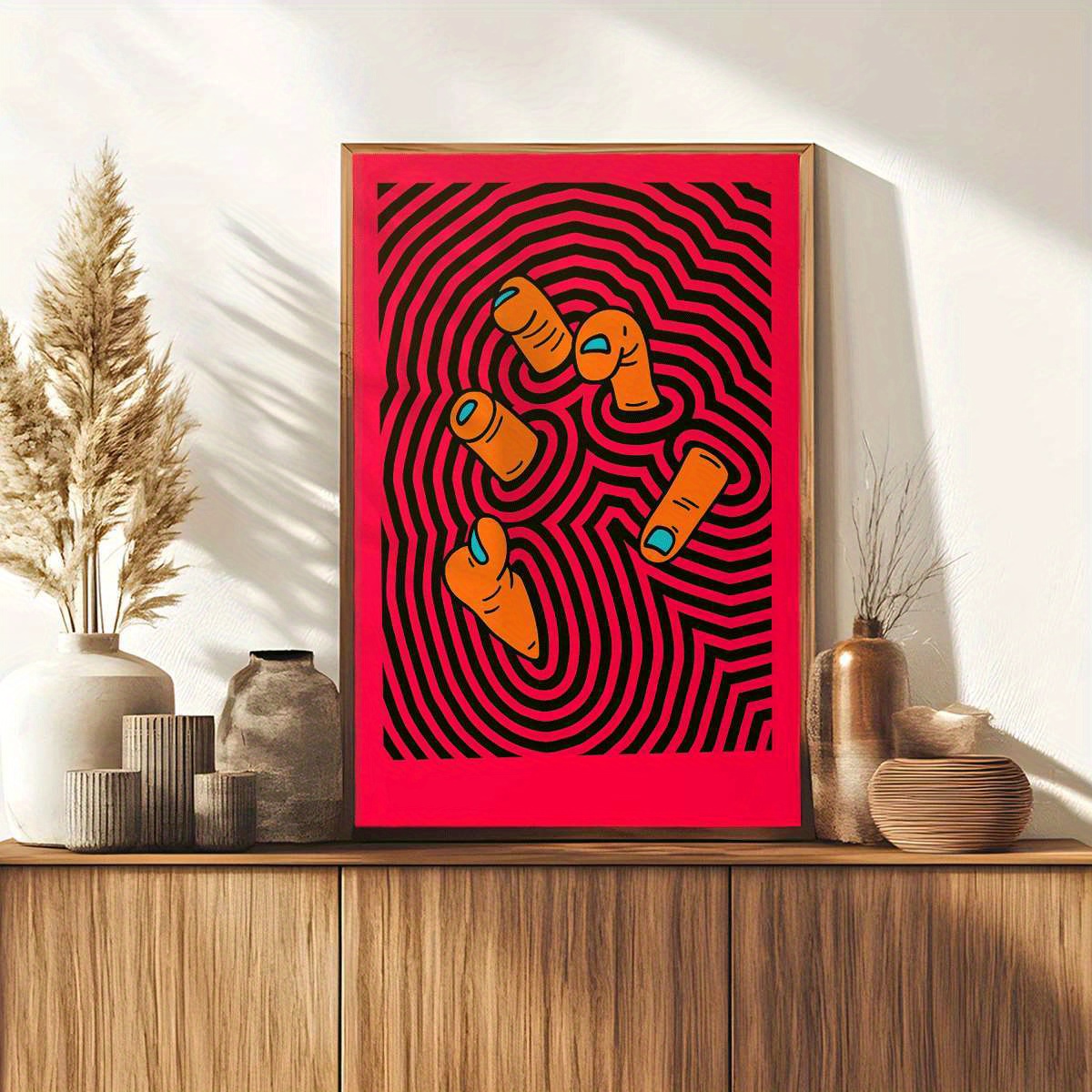 Modern Abstract Finger Art Pos - مراجعة Home Office Youtube وسعره
