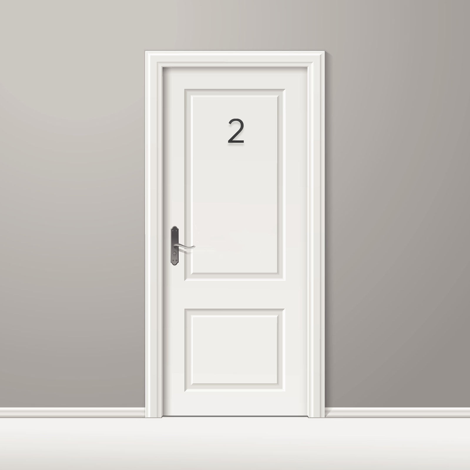 3D Acrylic Number Sticker Blac - مراجعة Address Home Office وسعره