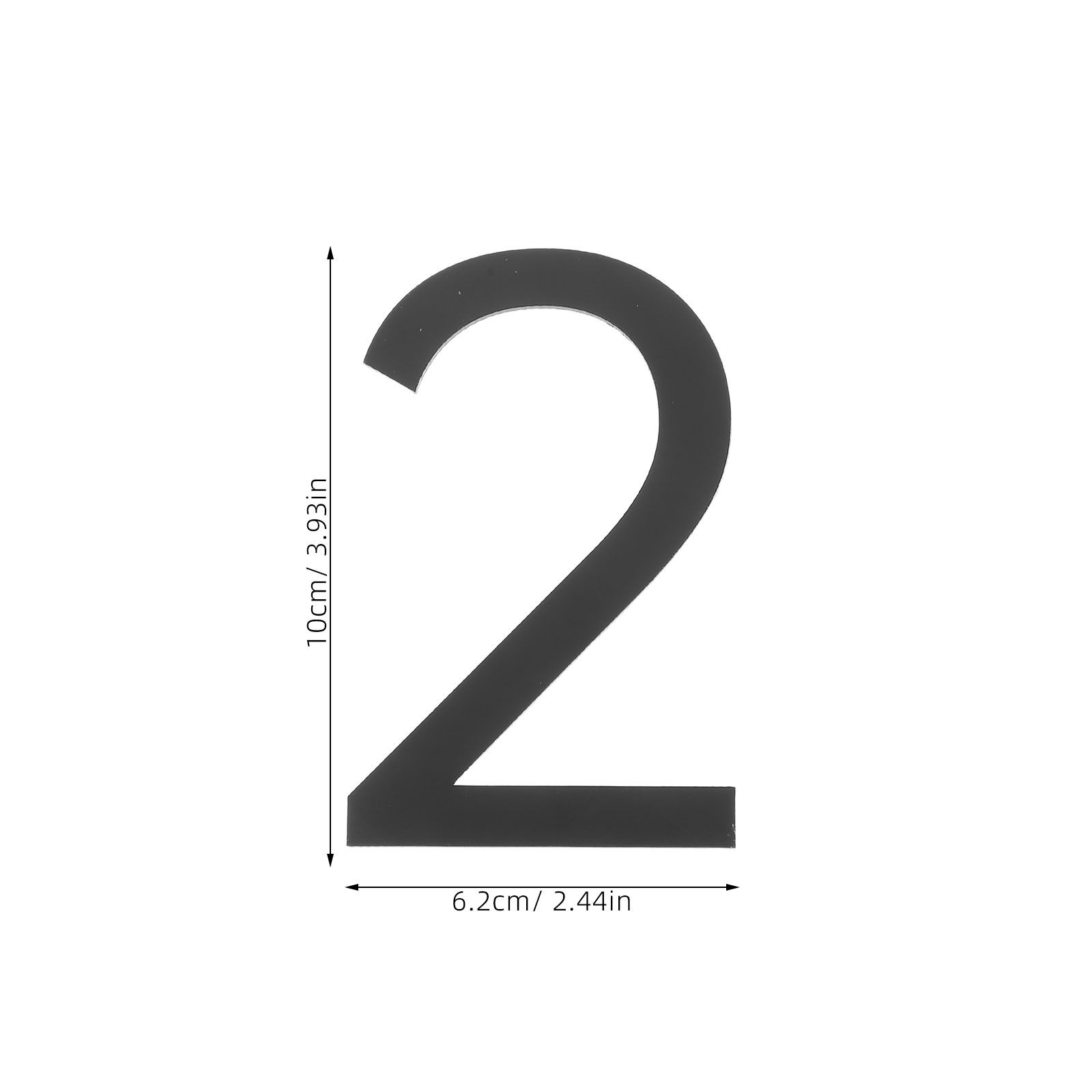 3D Acrylic Number Sticker Blac - مراجعة Address Home Office وسعره