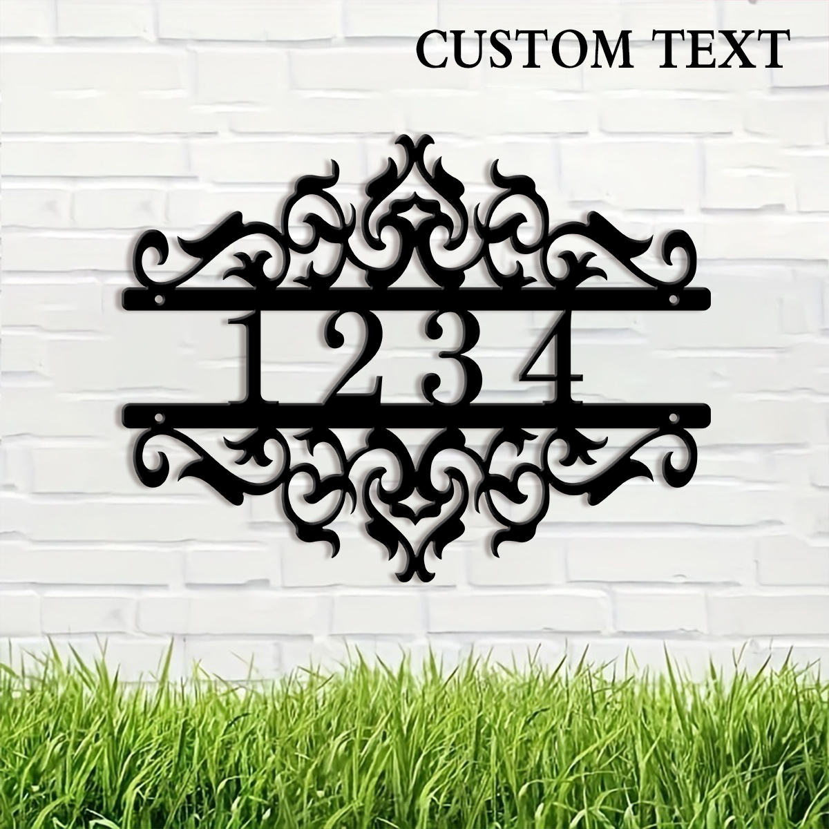 1Pc Custom heart Metal Door St - مراجعة Address Home Office وسعره
