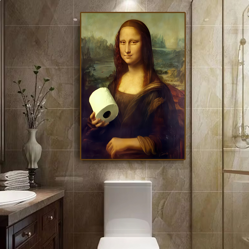 1pc Funny Abstract Bathroom To - مراجعة Home Office Youtube وسعره