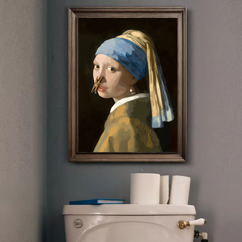 1pc Funny Abstract Bathroom To - مراجعة Home Office Youtube وسعره