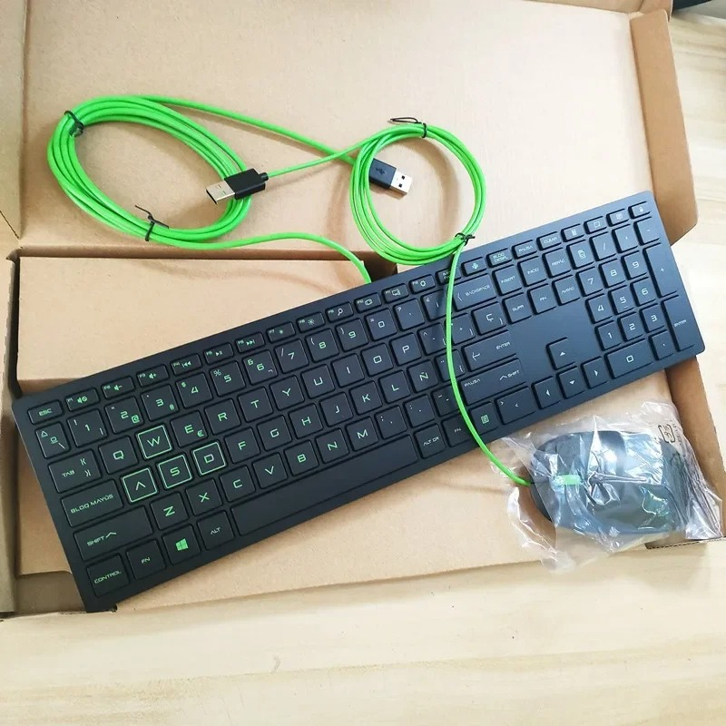 Spanish layout USB wired keybo - مراجعة Home Office Layout وسعره