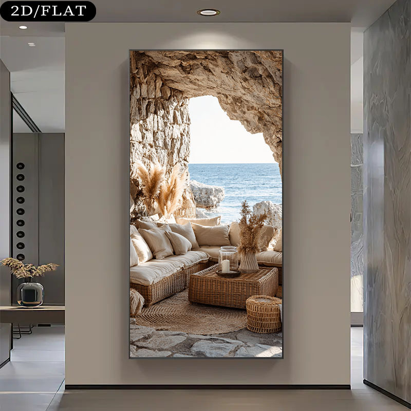 Extra Large Coastal Beach Cave - مراجعة Home Office With View وسعره