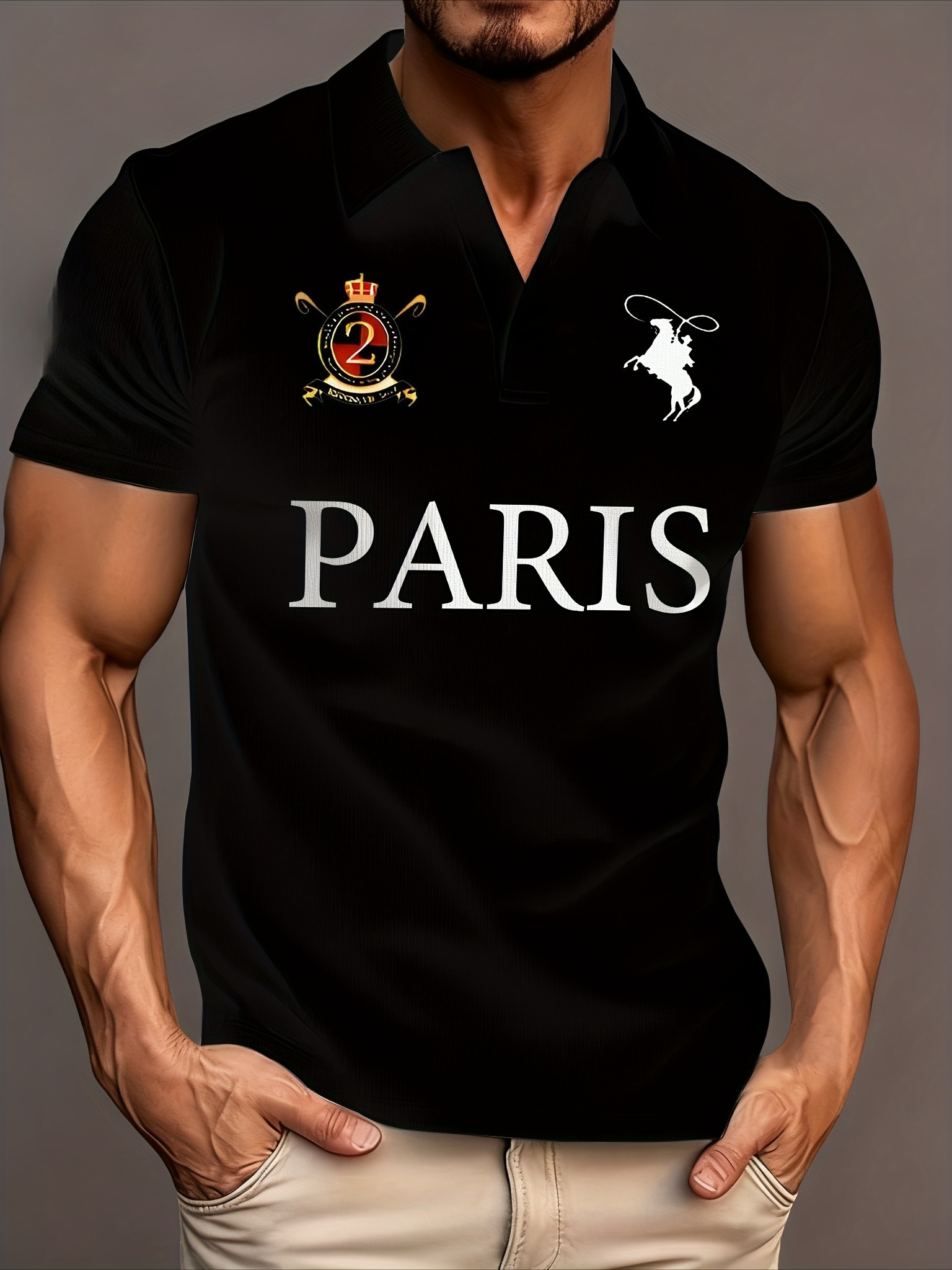 New Sports Shirt with Horse Ic - مراجعة Home Office Icon وسعره