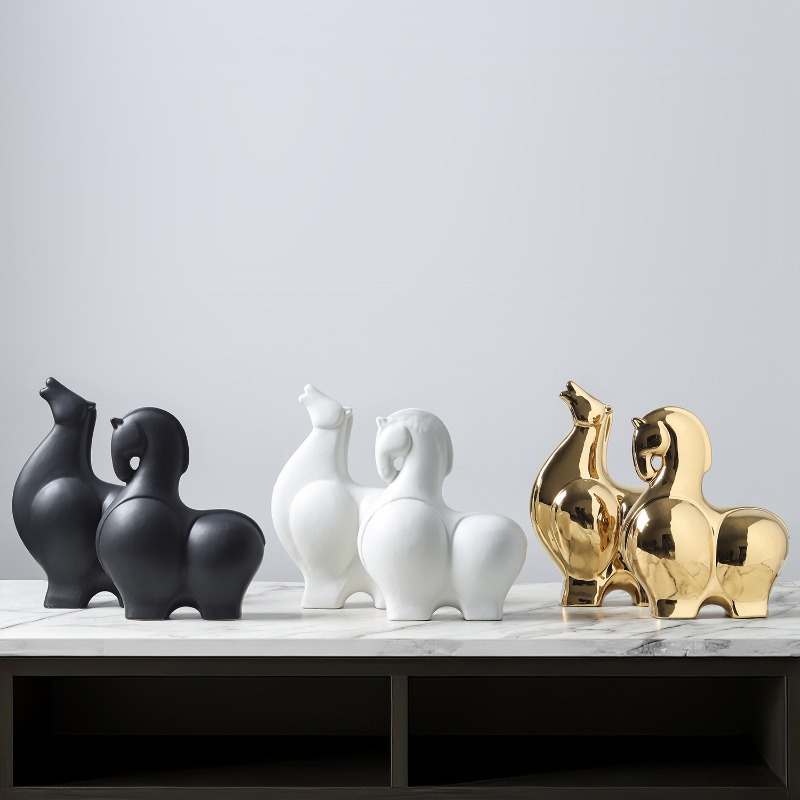 Modern Horse Statue, Suitable  - مراجعة Home Office Layout وسعره