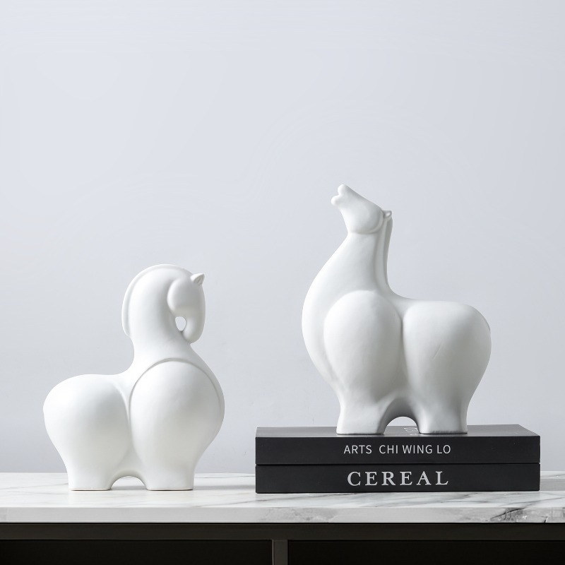 Modern Horse Statue, Suitable  - مراجعة Home Office Layout وسعره