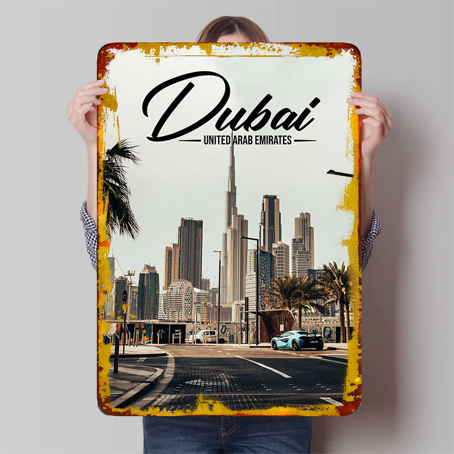 Dubai Skyline Metal Wall Art U - مراجعة Home Office Dubai وسعره