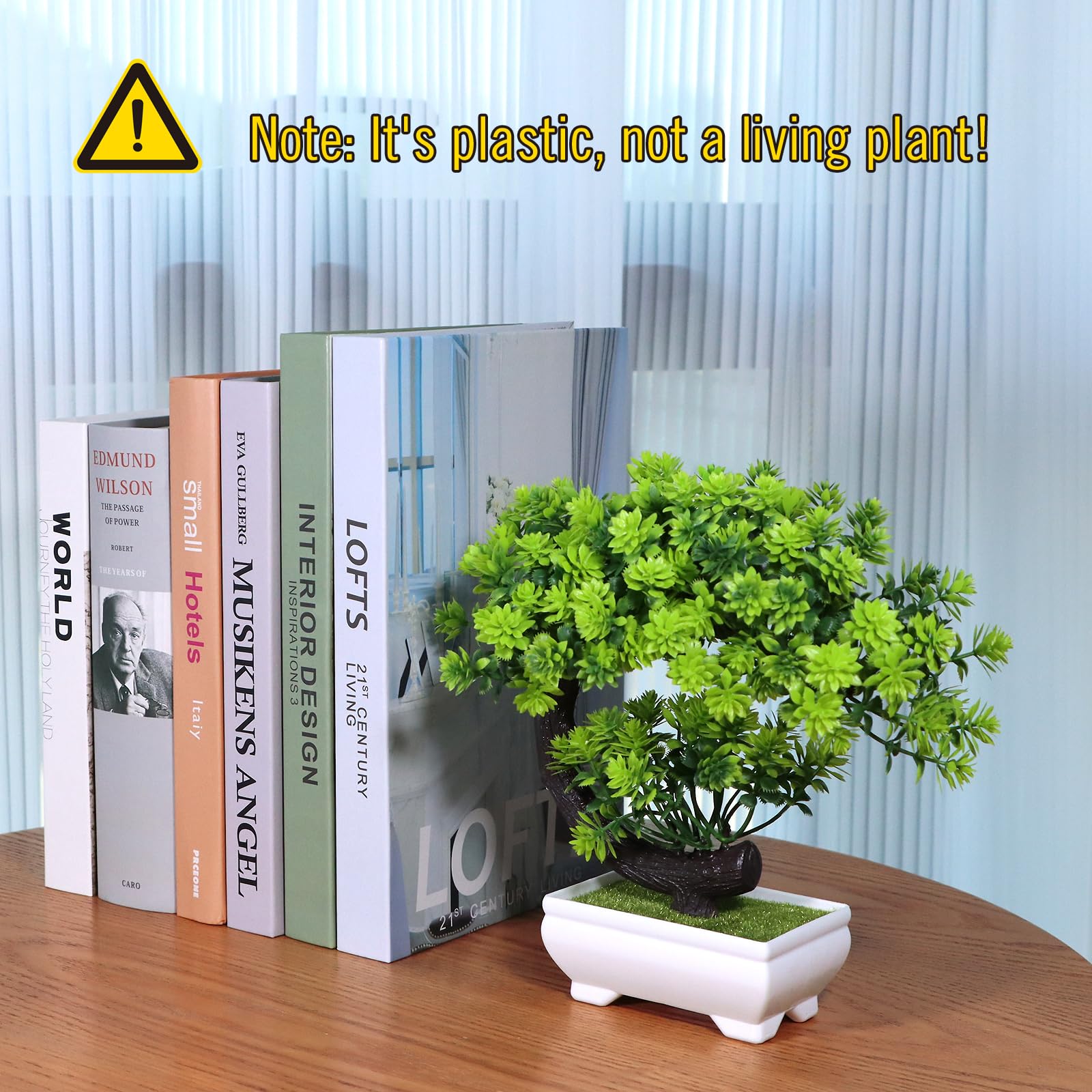 Uflower Small Artificial Plant - مراجعة Home Office With Bookshelves وسعره