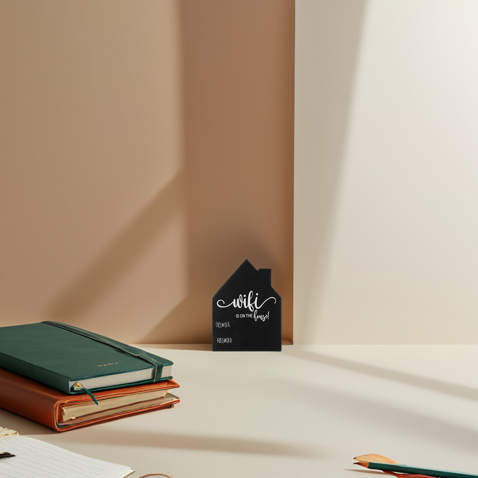 WiFi Password Sign Wooden Hous - مراجعة Home Office Updates وسعره