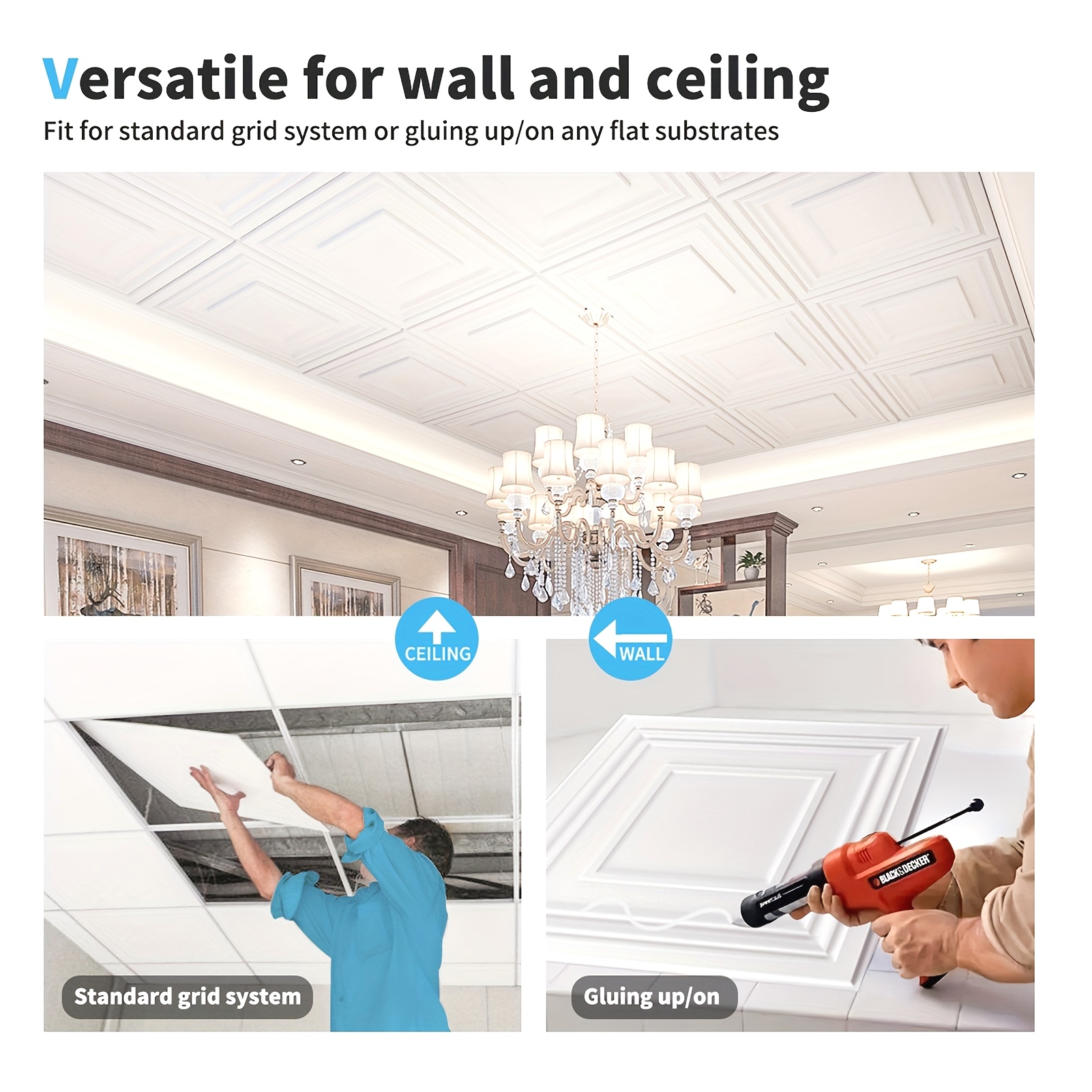 PVC 3D Drop Ceiling Tiles & Wa - مراجعة Home Office Design وسعره