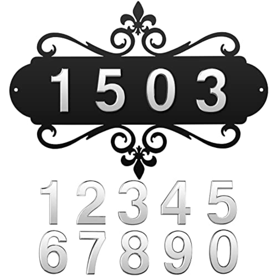 House Address Plaques Metal Ad - مراجعة Address Home Office وسعره