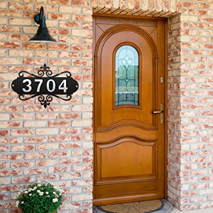 House Address Plaques Metal Ad - مراجعة Address Home Office وسعره