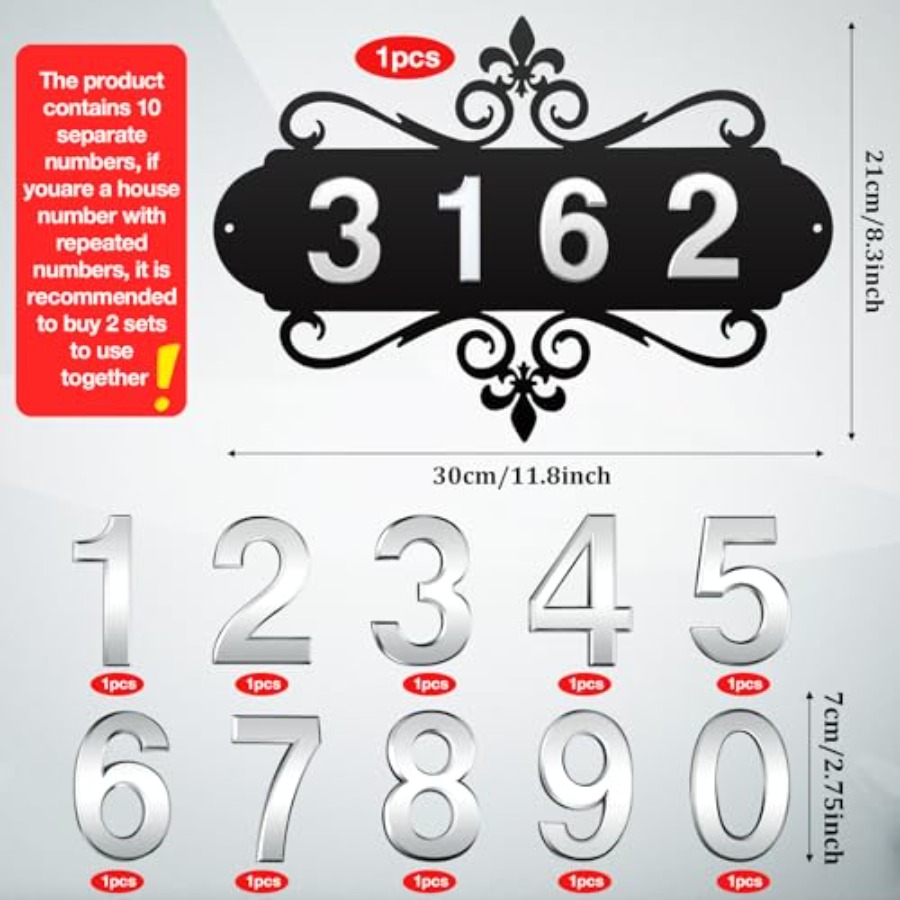 House Address Plaques Metal Ad - مراجعة Address Home Office وسعره