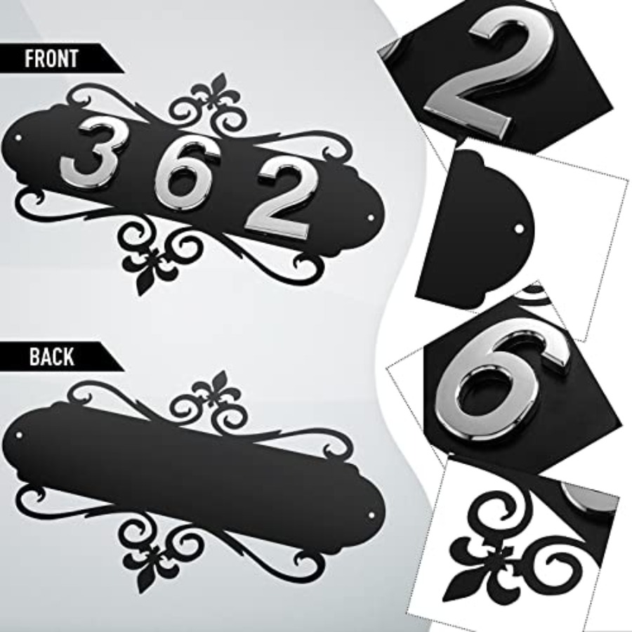House Address Plaques Metal Ad - مراجعة Address Home Office وسعره