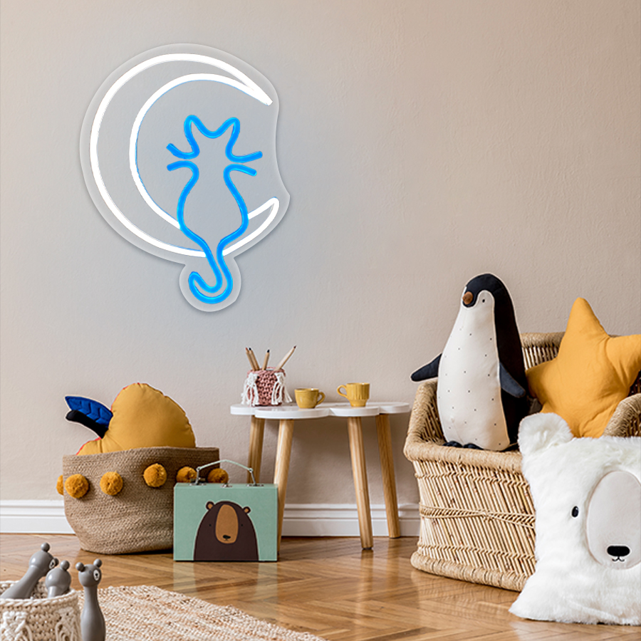 Animation Neon Sign, Moon And  - مراجعة Home Office Icon وسعره