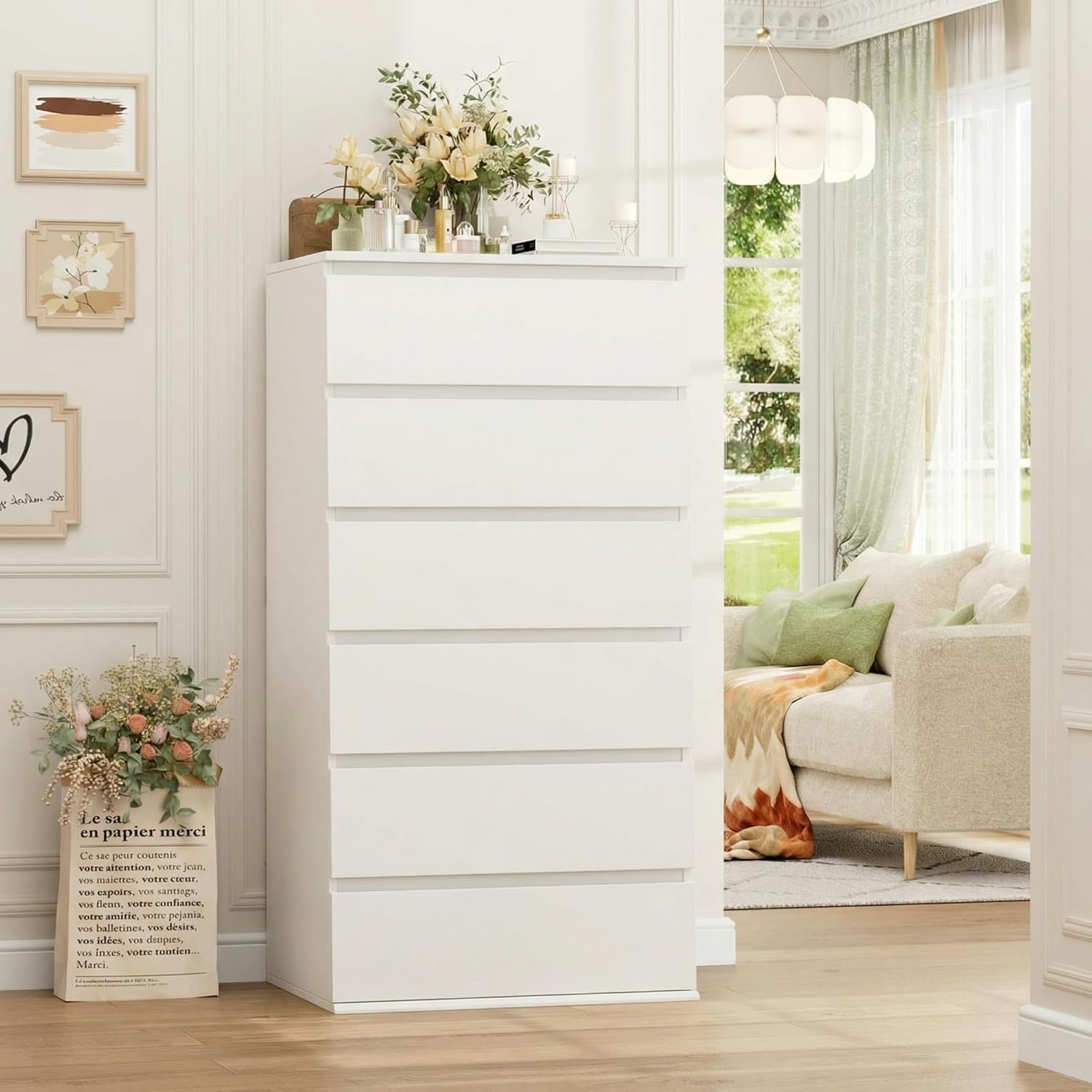 Modern Tall White Wooden Dress - مراجعة Home Office Design وسعره