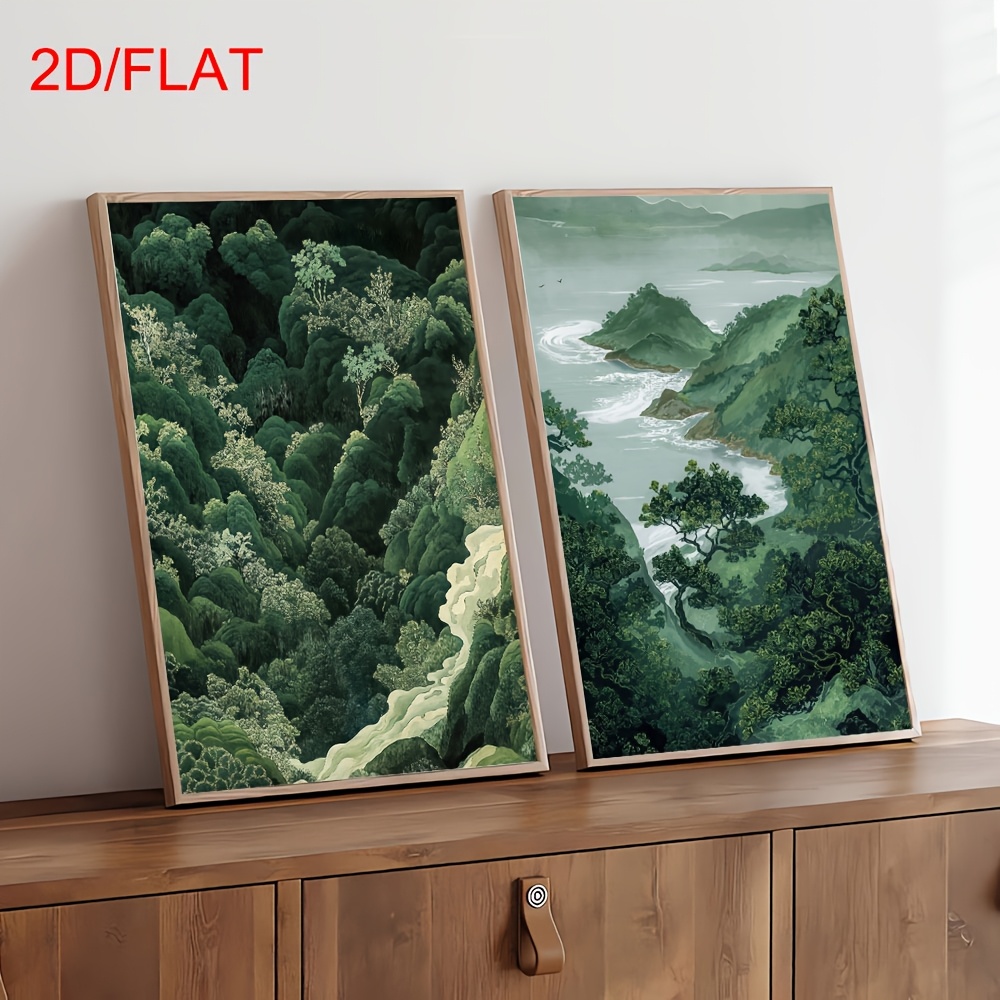 2pcs Modern Green Forest Mount - مراجعة Home Office Youtube وسعره