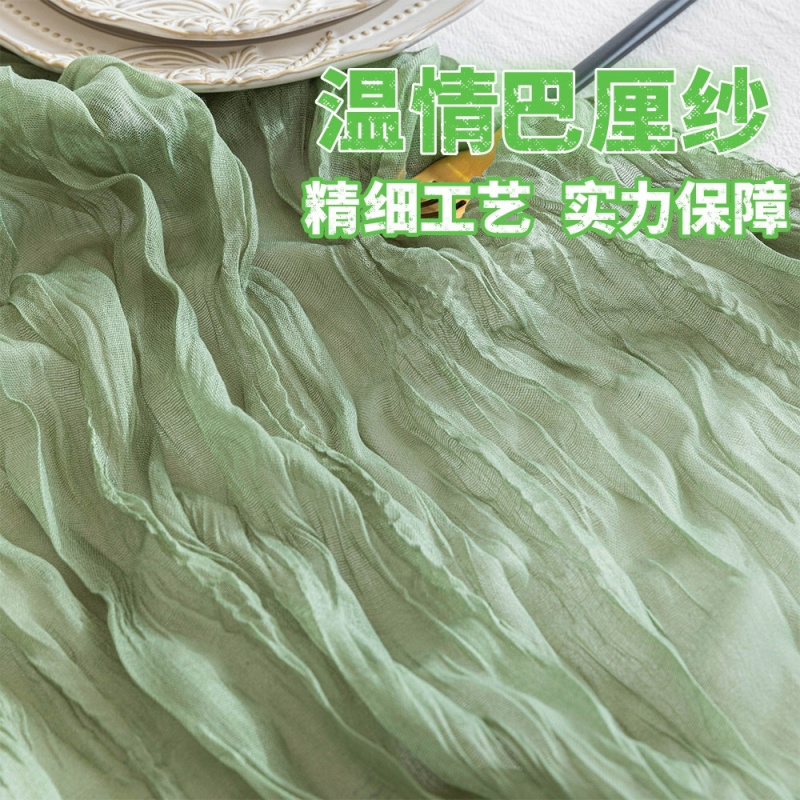 Bali gauze crinkled table runn - مراجعة Home Office Bali وسعره