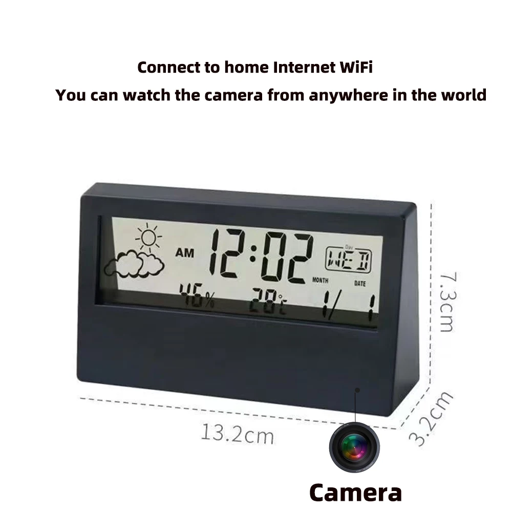 4K WiFi Clock Camera with Moti - مراجعة Home Office With View وسعره