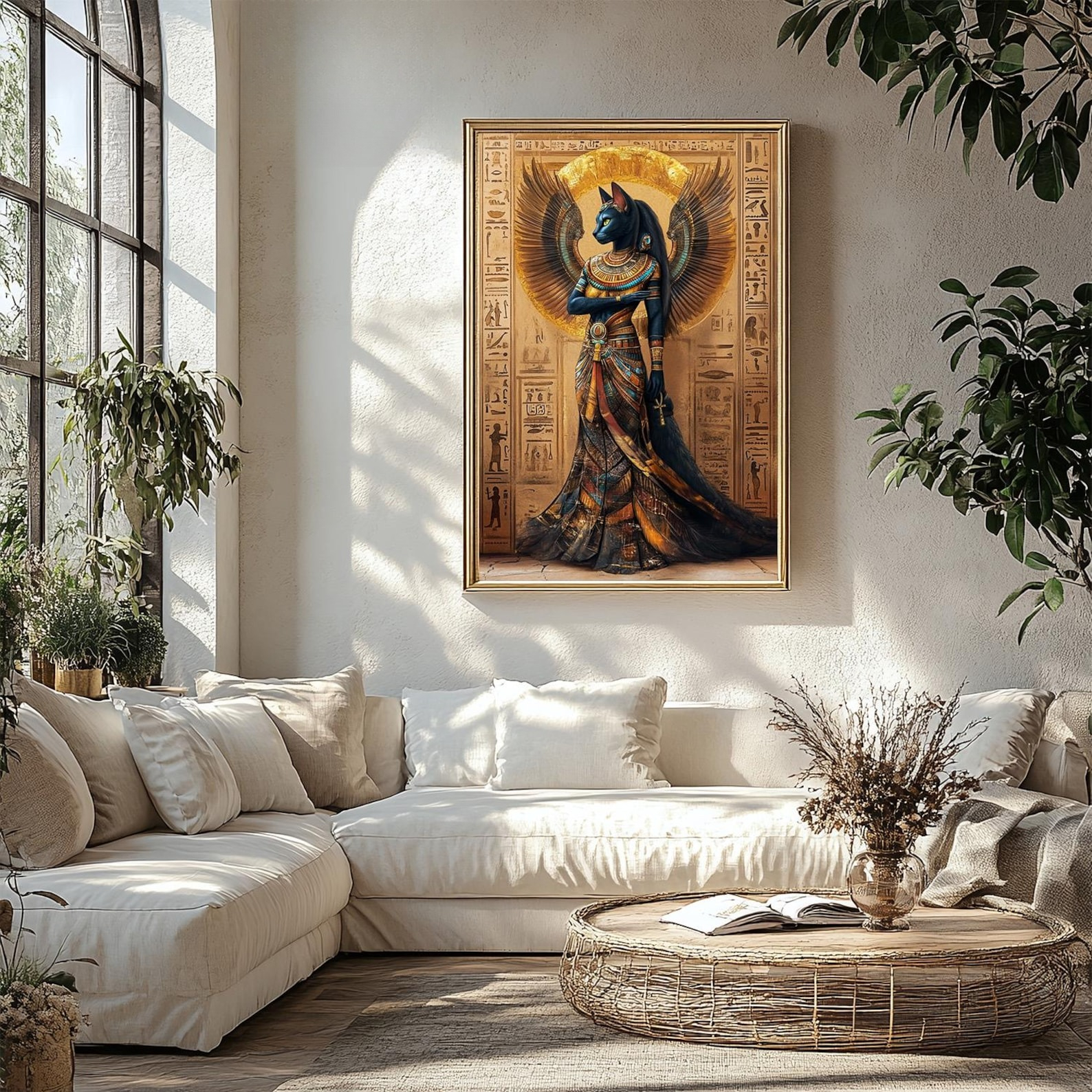 1pc Retro Abstract Goddess Bas - مراجعة Home Office Youtube وسعره