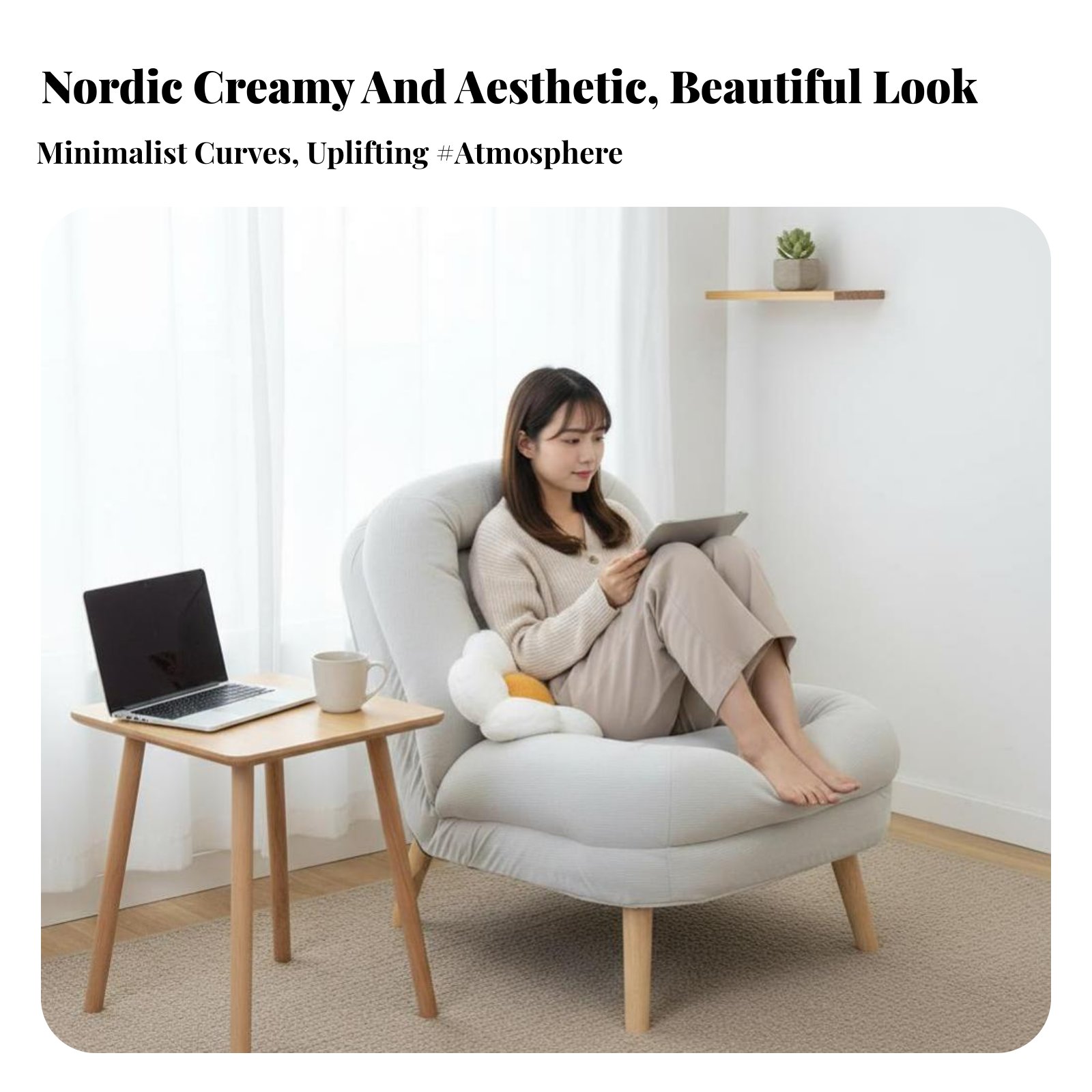 Plush Cocoon Chair Soft and Co - مراجعة Home Office With Sofa وسعره