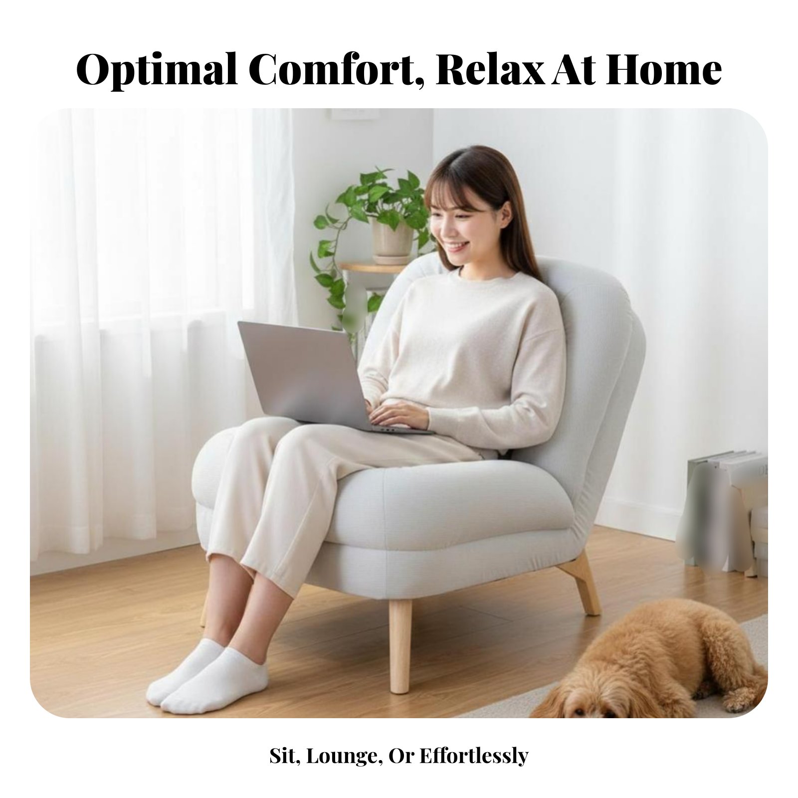 Plush Cocoon Chair Soft and Co - مراجعة Home Office With Sofa وسعره