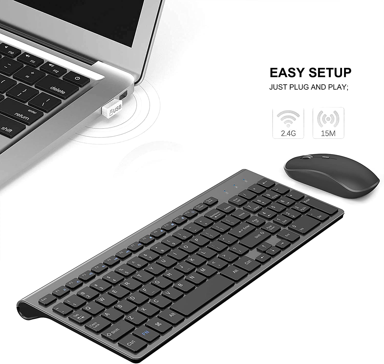 Wireless Keyboard and Mouse，Er - مراجعة Home Office Layout وسعره
