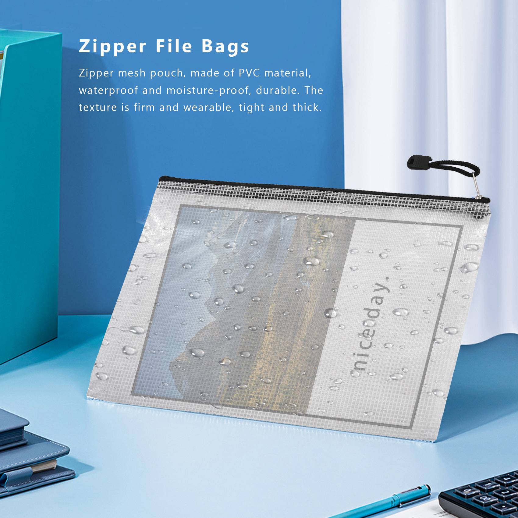20Pcs B5 Zipper Document Pouch - مراجعة Home Office Bagas وسعره
